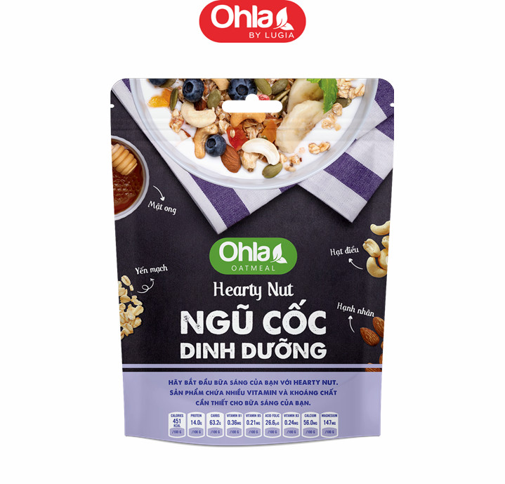 Ngũ Cốc Dinh Dưỡng Hearty Nut - Túi 180 Gram