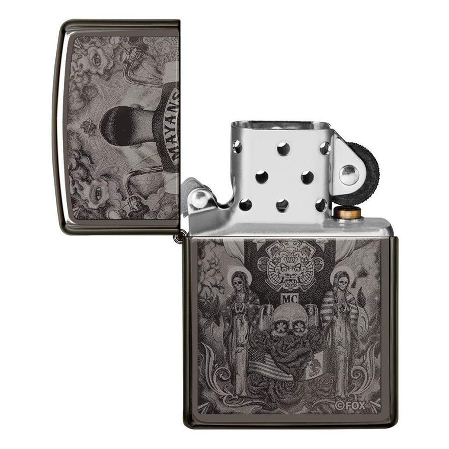 Bật Lửa Zippo 49031 – Zippo Mayans M.C. Black Ice