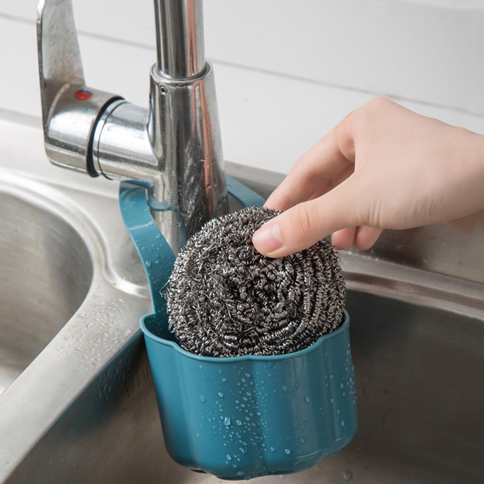 2 Pieces Kitchen Sink Storage Hanging Basket Sink Basket Strainer