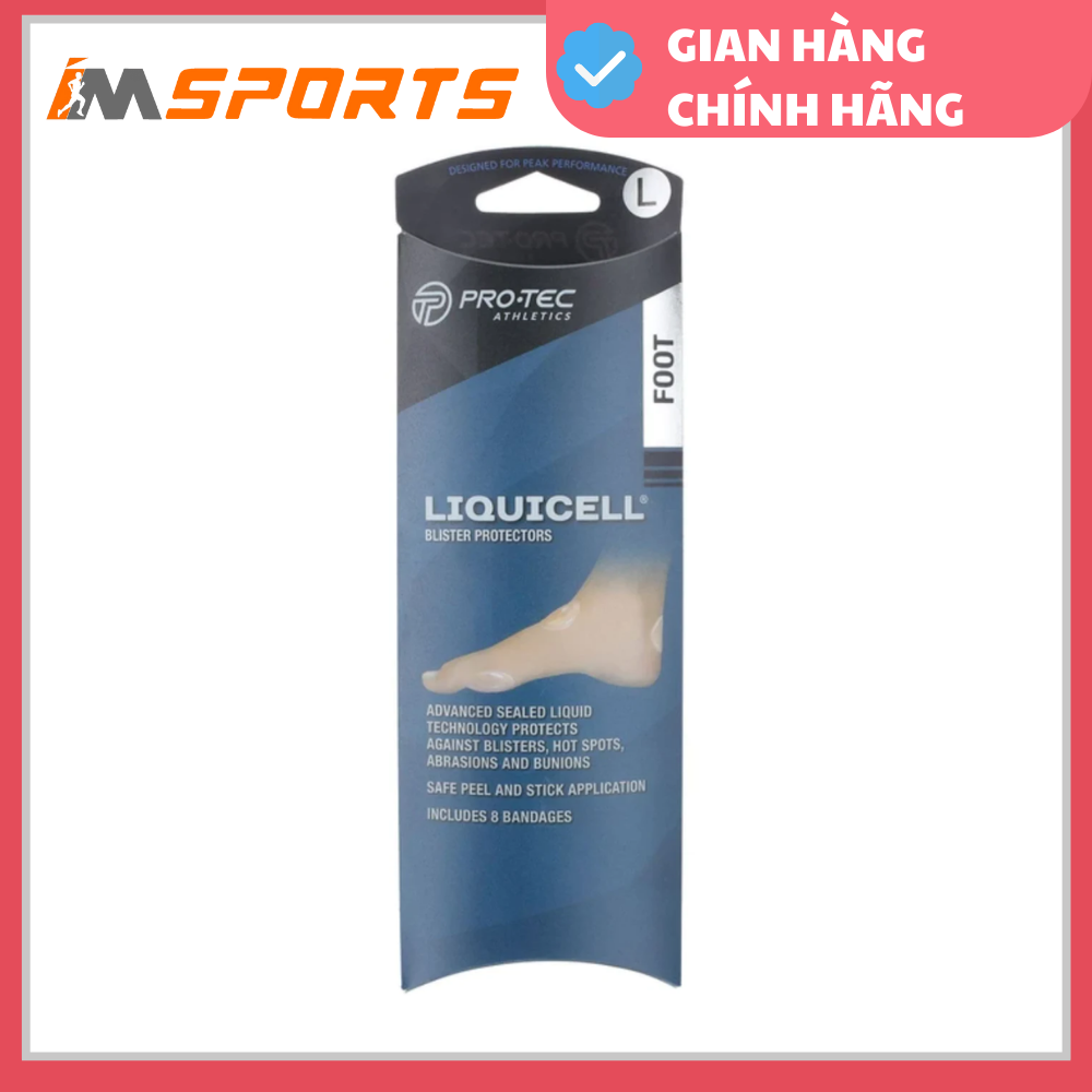 MIẾNG DÁN CHỐNG BLISTER BÀN CHÂN PROTEC LIQUICELL BLISTER PROTECTOR (GÓI 8 MIẾNG)