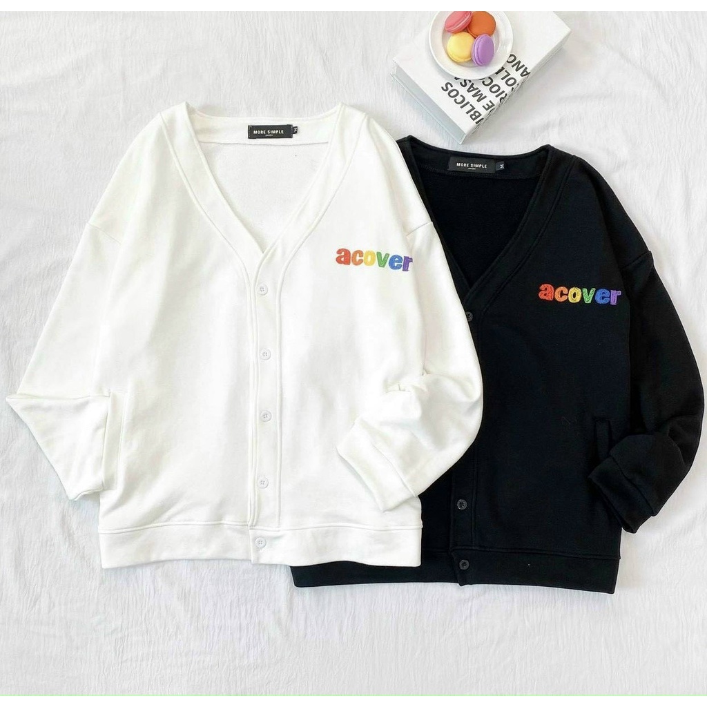 Áo khoác CARDIGAN nữ SAM CLO ulzzang - Áo khoác nỉ nữ freesize dáng unisex in CÂY BÚT MÀU ACOVER