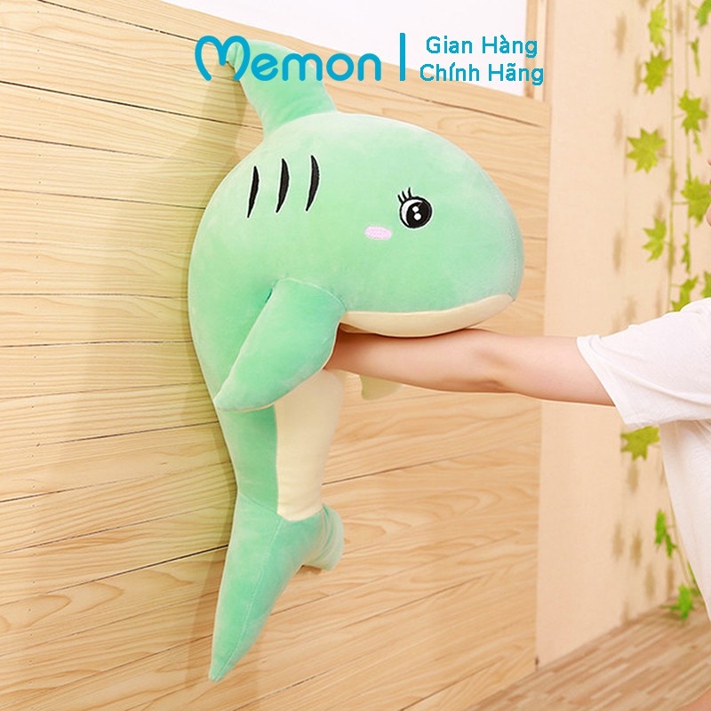 Cá heo bông cao cấp Memon - Gấu bông gối ôm cá heo nhồi bông cho bé