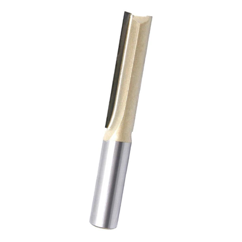 2xLong Straight Router Bit Wood Milling Cutter Slotted Trimming 50.8 mm