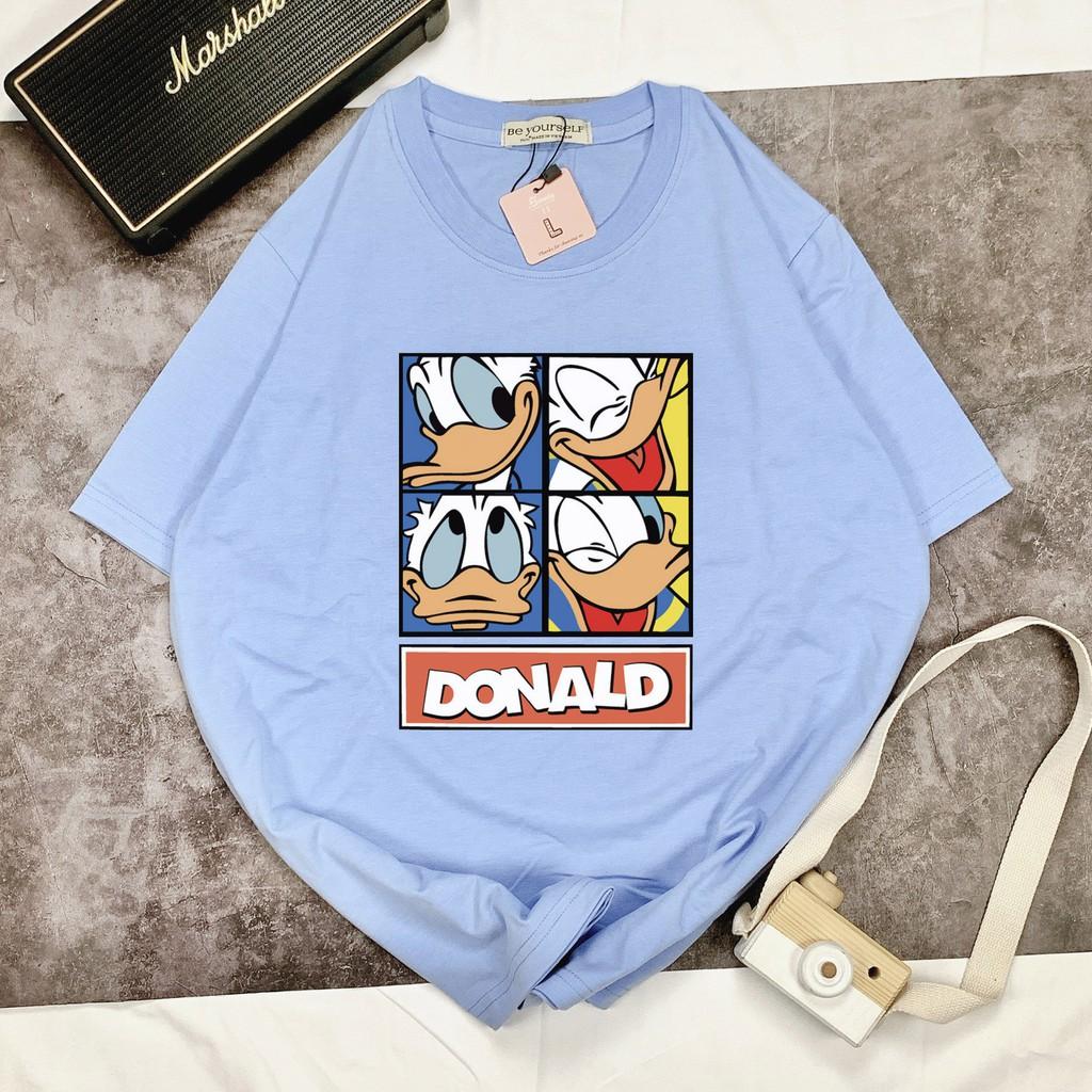 Áo thun unisex Be Yourself size M L XL - VỊT DONALD 4 KHUNG