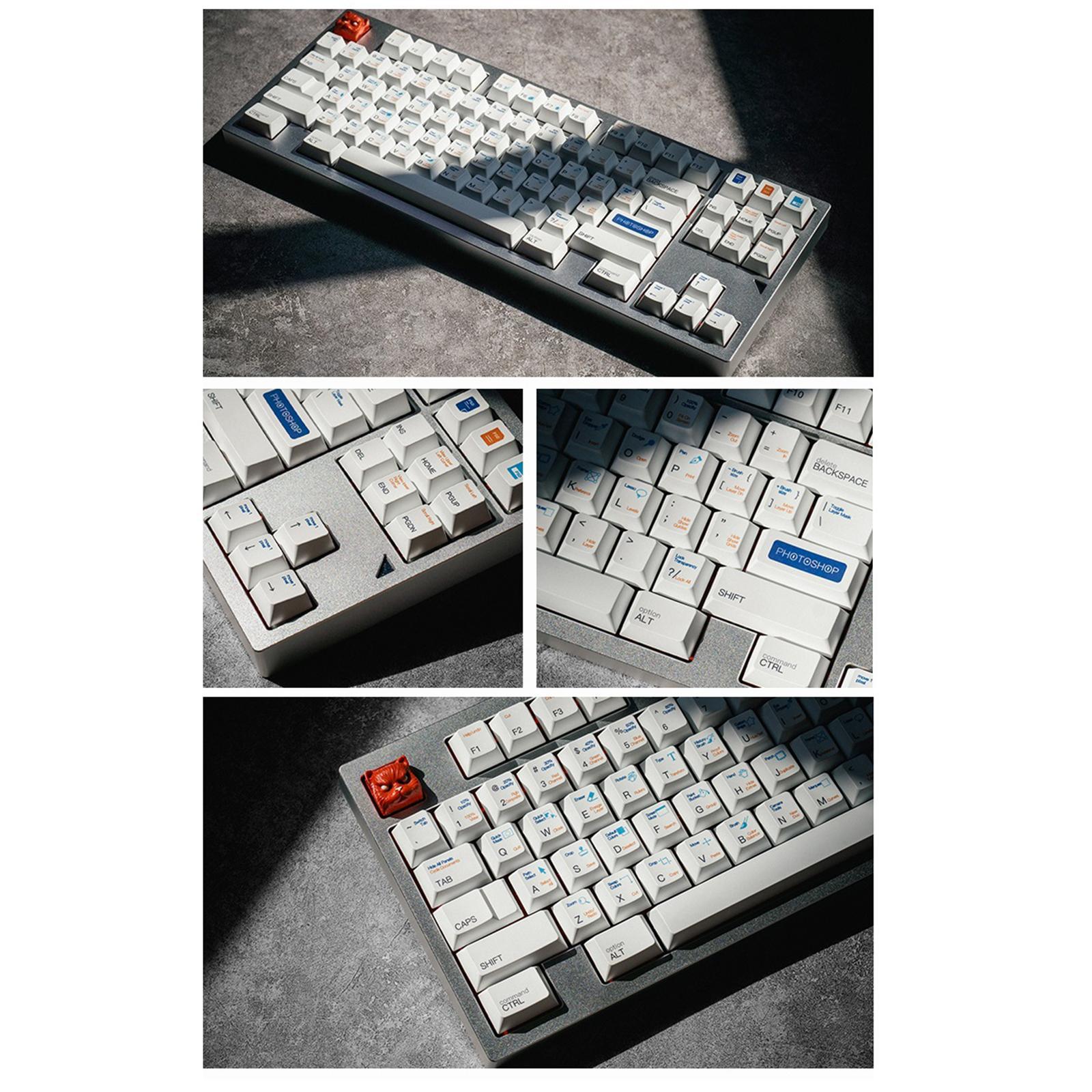 PBT 136 Keys   for 64 72 87 Gaming Mechanical Keyboard