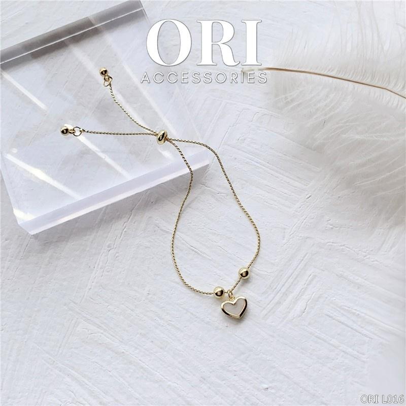 Lắc tay nữ Trái tim đơn giản Bevis xinh xắn đáng yêu ORI ACCESSORIES L016