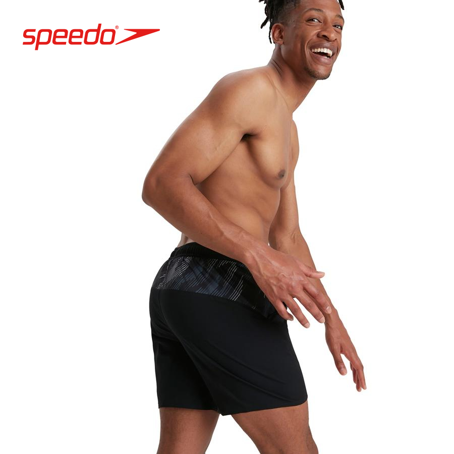 Quần bơi nam Speedo Sport Pnl 16&quot; Wsht Am Black/Grey - 8-13535F903