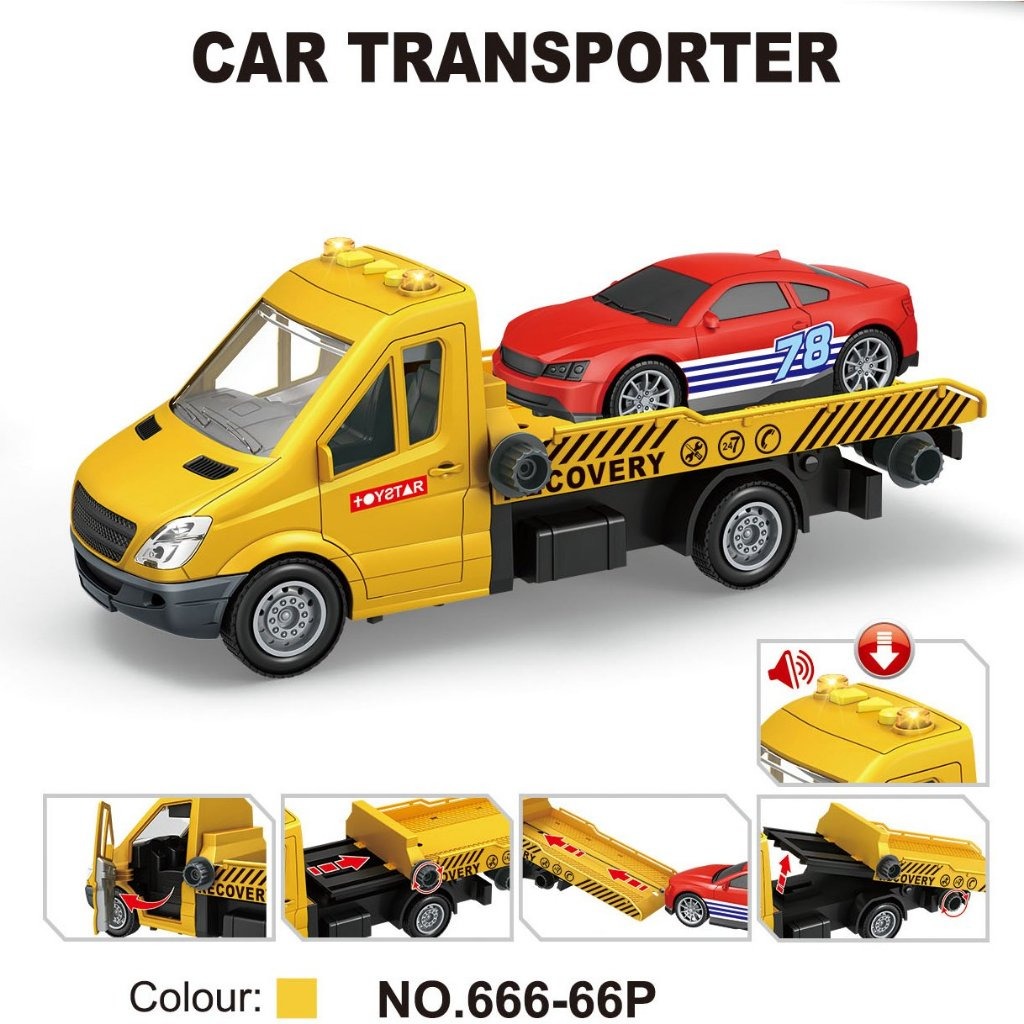 TOYSTAR - 666-66P Mô hình Xe kỹ thuật: Xe cứu hộ thành phố (33x13x18cm)