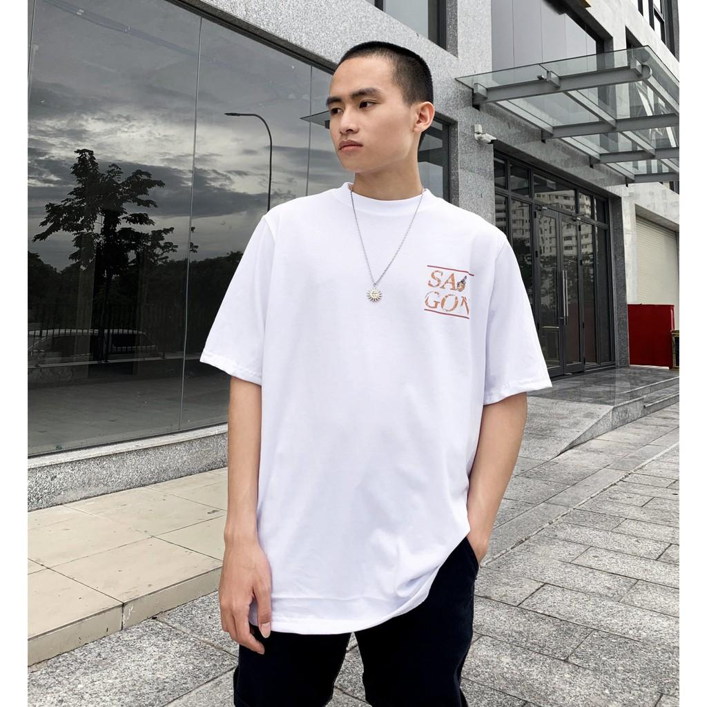 Áo thun tay lỡ SÀI GÒN XINH phông Unisex nam nữ Cotton oversize form rộng LUNACY TB030