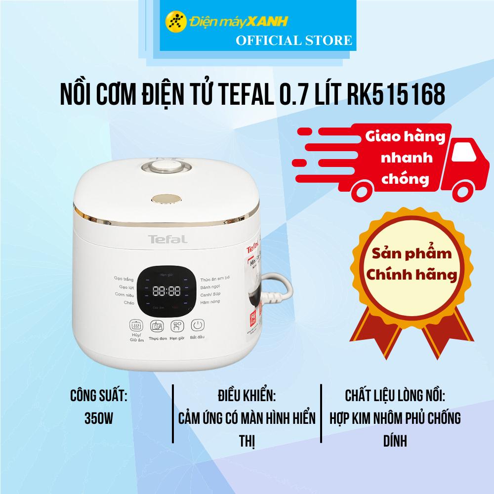 Nồi cơm điện tử Tefal 0.7 lít RK515168 - Hàng Chính Hãng
