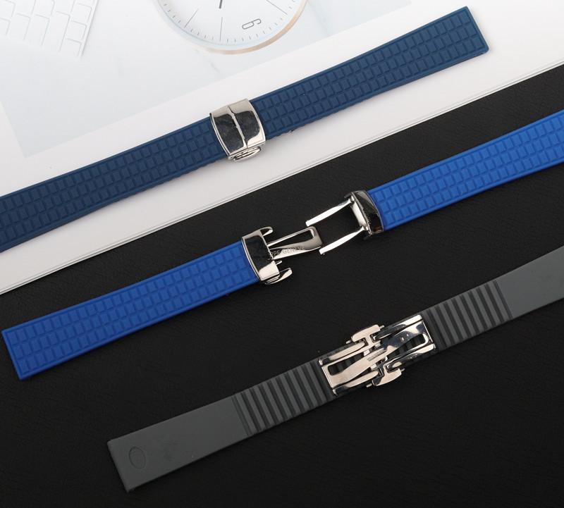 Chất Lượng 18Mm 19Mm Dây Cao Su Dây Đeo Đồng Hồ Silicone Cho Patek Dây Đeo Cho Philippe Dây Nữ Aquanaut 5067A 491PTK