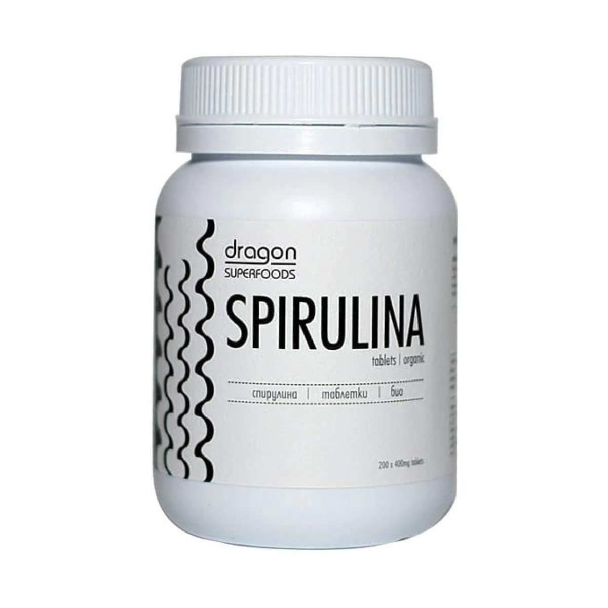 Tảo Spirulina hữu cơ dạng viên 80gr (200 tabsx400mg) - Dragon Superfoods