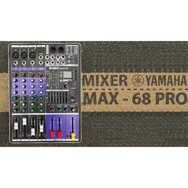 Bàn trộn âm thanh Mixer MAX68 PRO - 99 hiệu ứng vang âm thanh chuẩn phòng thu, hát karaoke gia đình, live stream