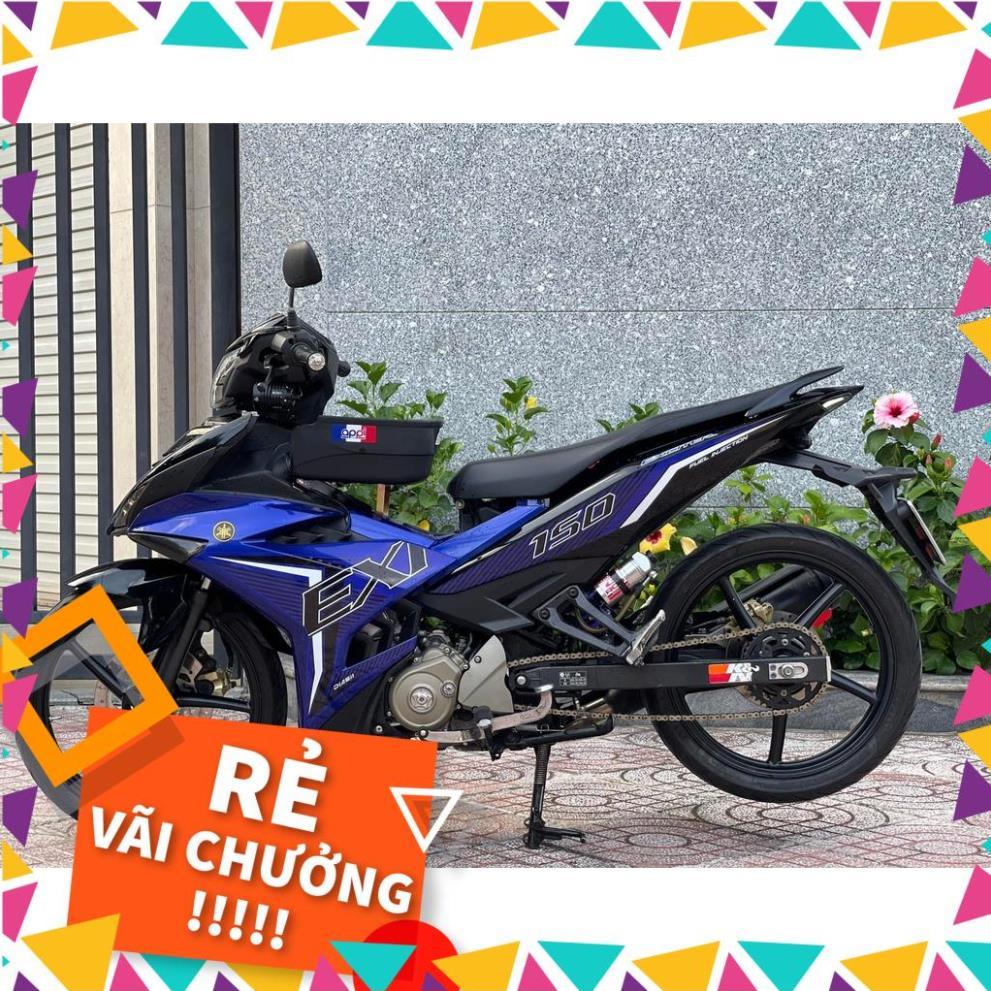 Tem Rời Exciter 150 Mẫu Sọc Xanh Đen Trắng Chữ EX To