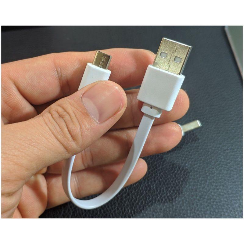 Cáp sạc micro USB loại ngắn 20 cm (dẹt) cao cấp