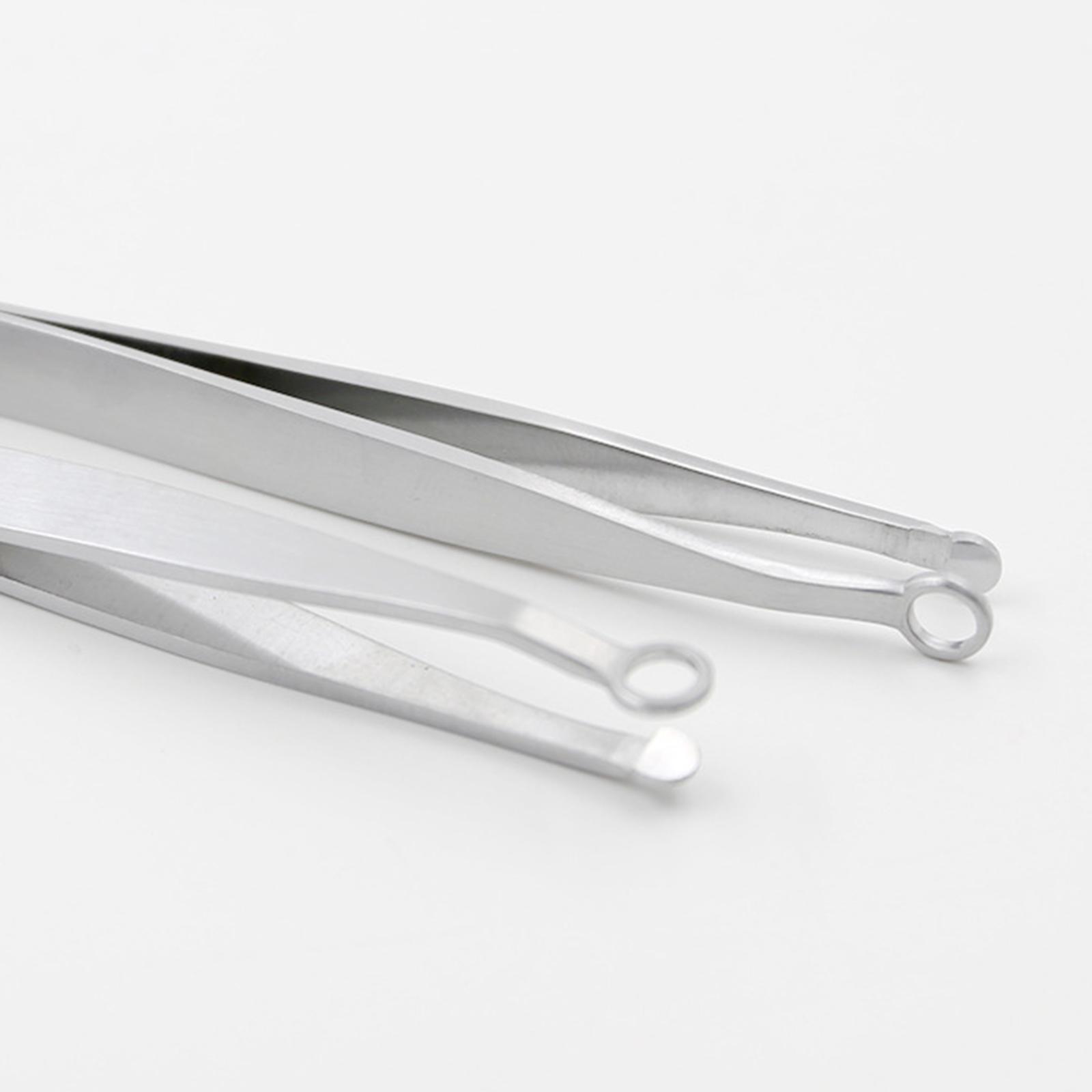 Universal Stainless Steel Nose Hair Trimming Tweezers Trimmer Makeup Tools Made of Premium Materials