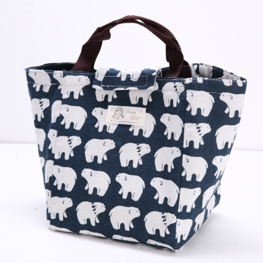 Túi đựng hộp cơm trưa siêu dễ thương Lunch Bag B