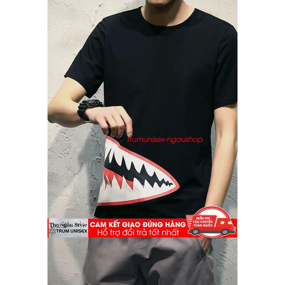 Áo thun Stee nam tay lỡ unisex form rộng overtee SHARK LAMIKA 2 chất vải cotton xịn Trumunisex