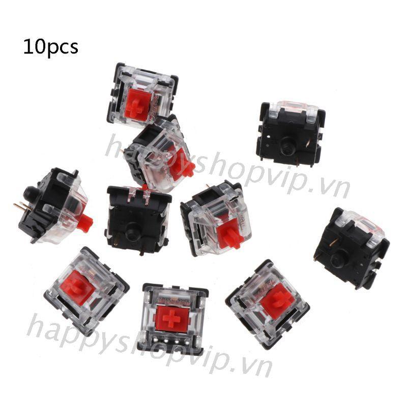 Set 10 Bàn Phím Cơ Mx 3 Pin Trong Suốt