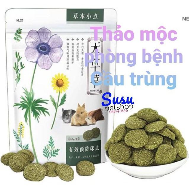 Bánh cỏ Thảo mộc phòng bệnh cầu trùng cho Hams, Thỏ, Bọ và Chin- HL02