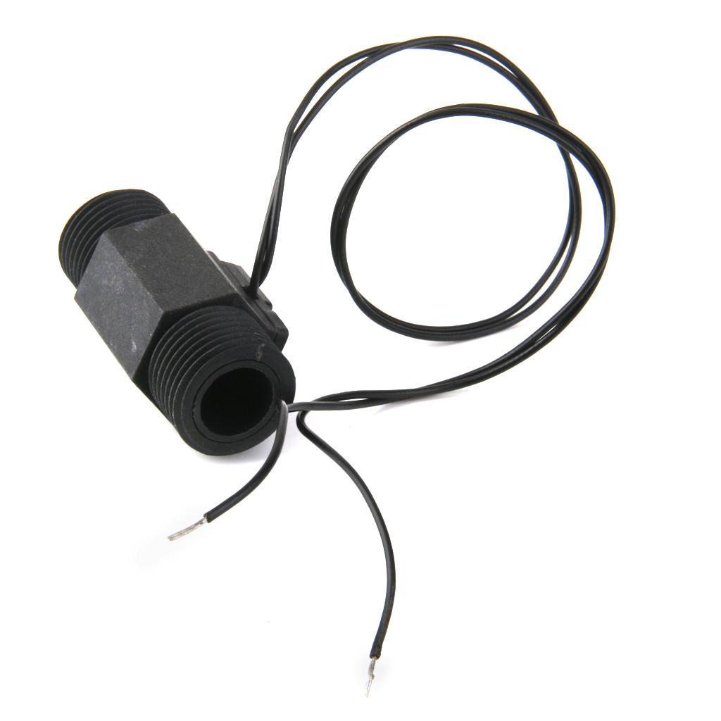 G1/2 Flow Switch Water Heater Flowmeter Counter Flow Switch Valve DC 5V-24V