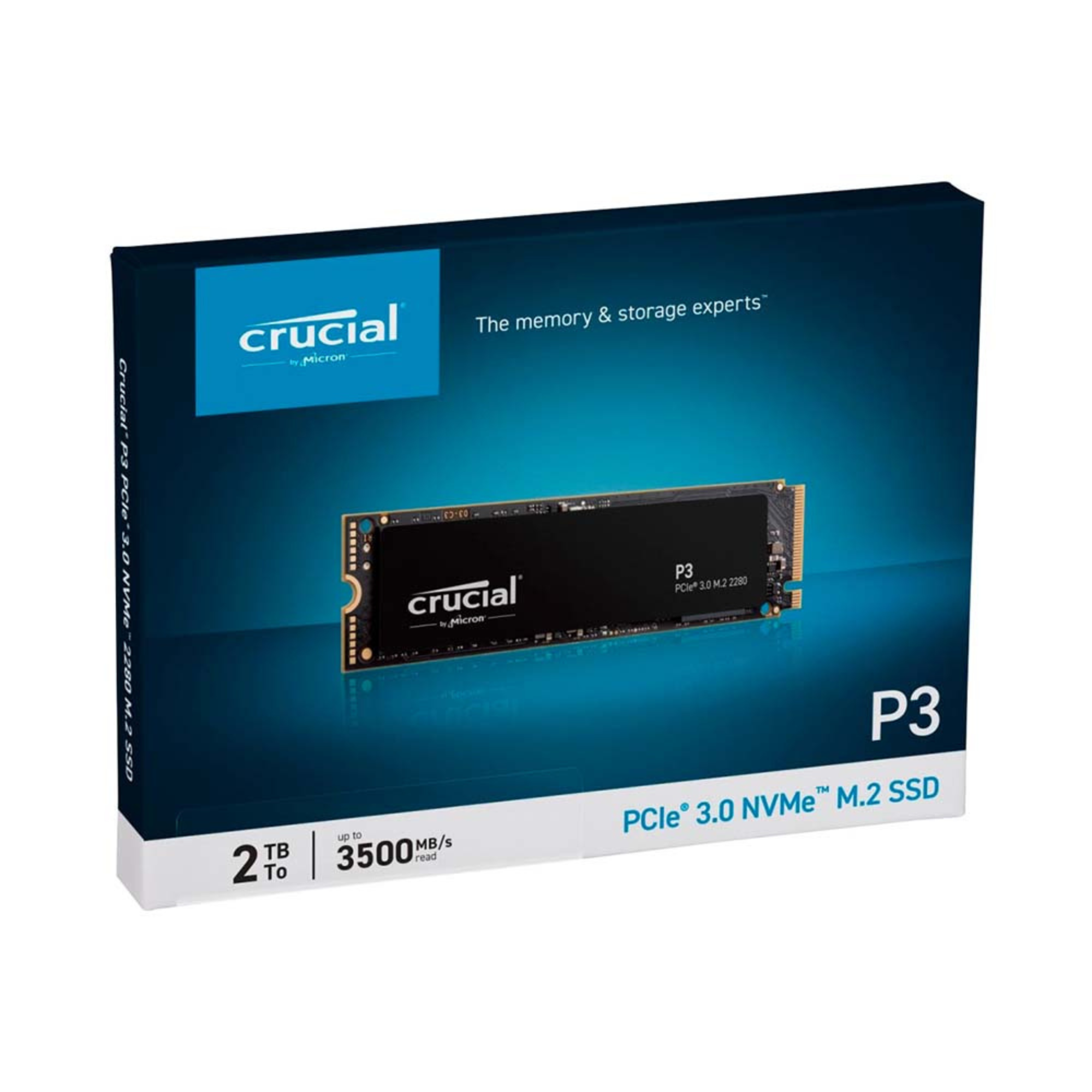 SSD CRUCIAL P3 Gen 3 NVMe 2TB - CT2000P3SSD8 - HÀNG CHÍNH HÃNG