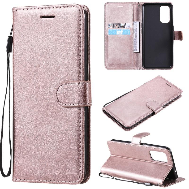 Ốp điện thoại da nắp gập kiểu ví màu trơn đơn giản kiểu doanh nhân sang trọng cho OPPO FIND X2 LITE X2 NEO X2 PRO X3 PRO X3 NEO X3 LITE