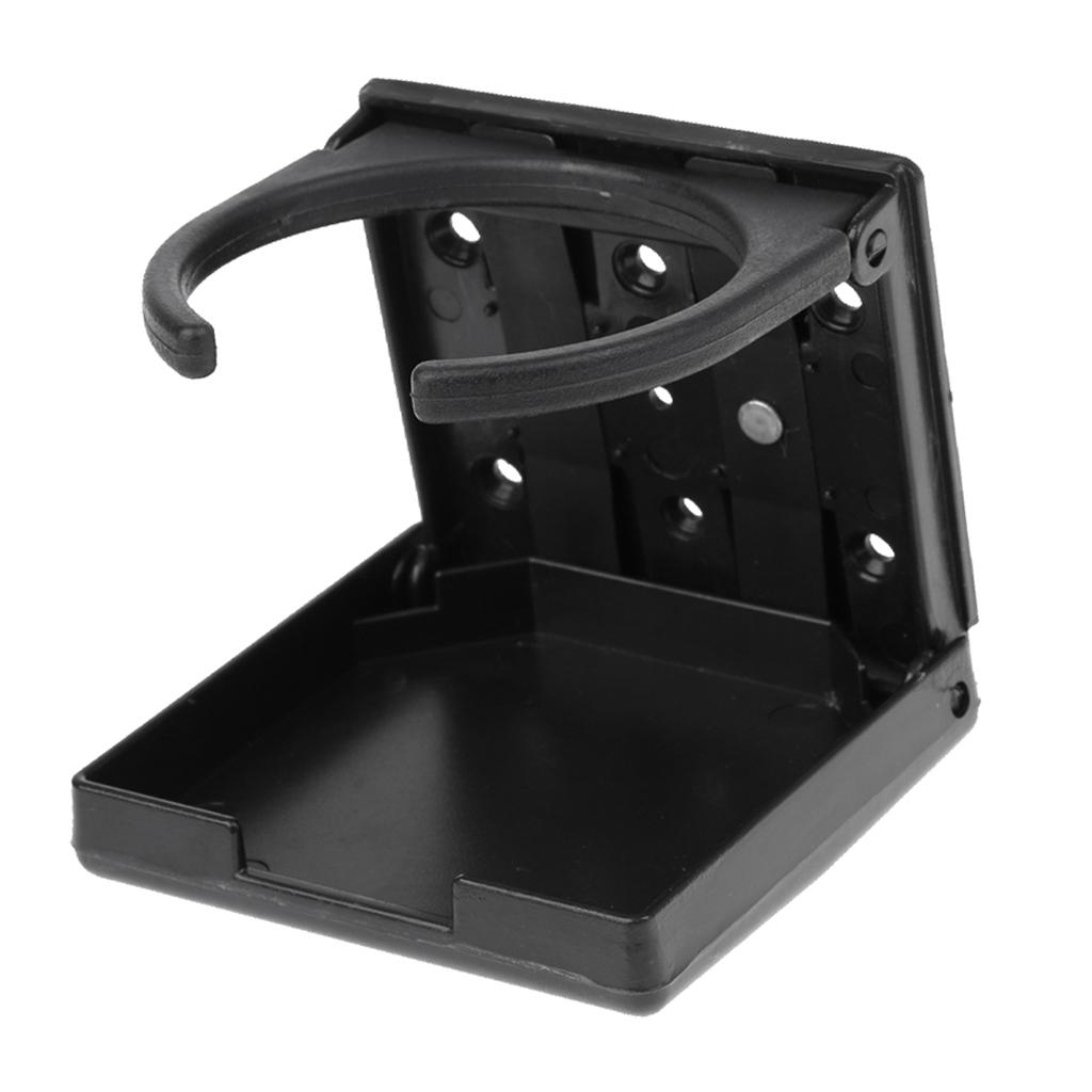 Folding Black Nylon Drink Cup Holder for Marine Boat/Yacht/Caravan/Car/Truck