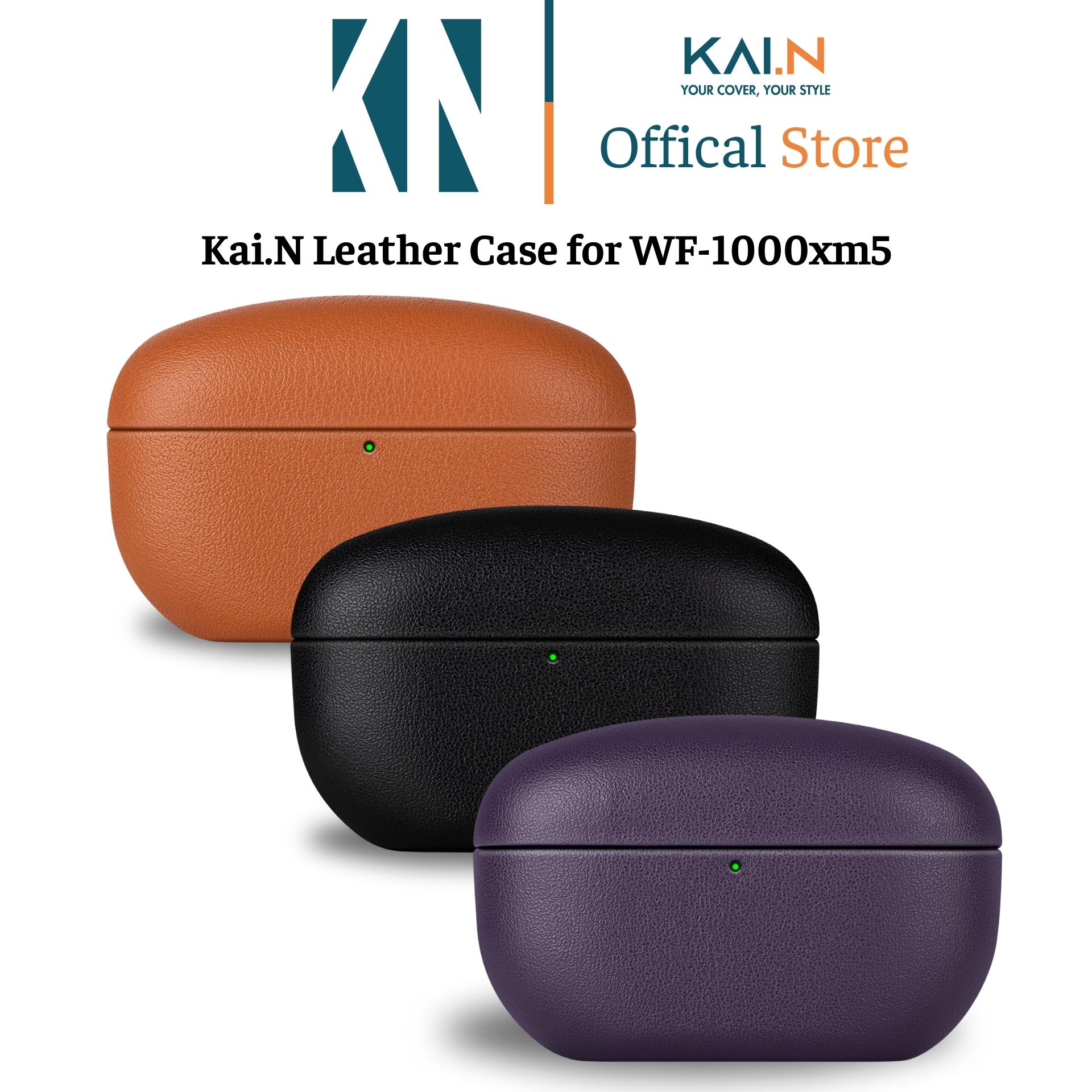 Ốp Bao Case Da Dành Cho Tai Nghe Sony WF-1000xm5, Kai.N Leather Case, Bằng Da PU Cao Cấp - HÀNG CHÍNH HÃNG