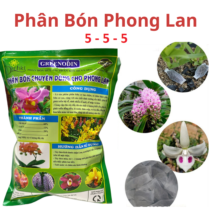 Phân Bón Tan Chậm Chuyên Dùng Hoa Lan  5-5-5 - 30 gói