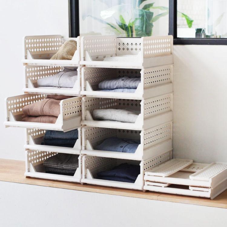 Kệ Ngăn Kéo AYoung Kệ Đựng Đồ Oliving Phân Chia Tủ Quần Áo, Đồ Dùng Gấp Gọn Thông Minh Phong Cách Hàn Quốc ST37