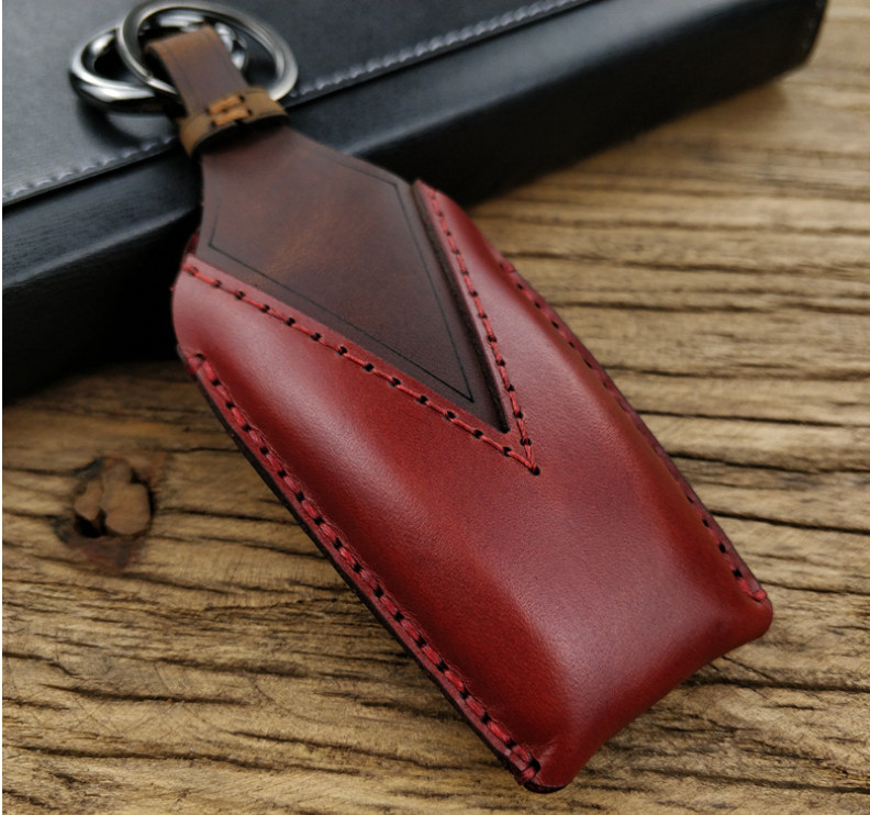 Bao Da Chìa Khóa Ô Tô Bmw Series F 2014 Da Bò Màu Nâu