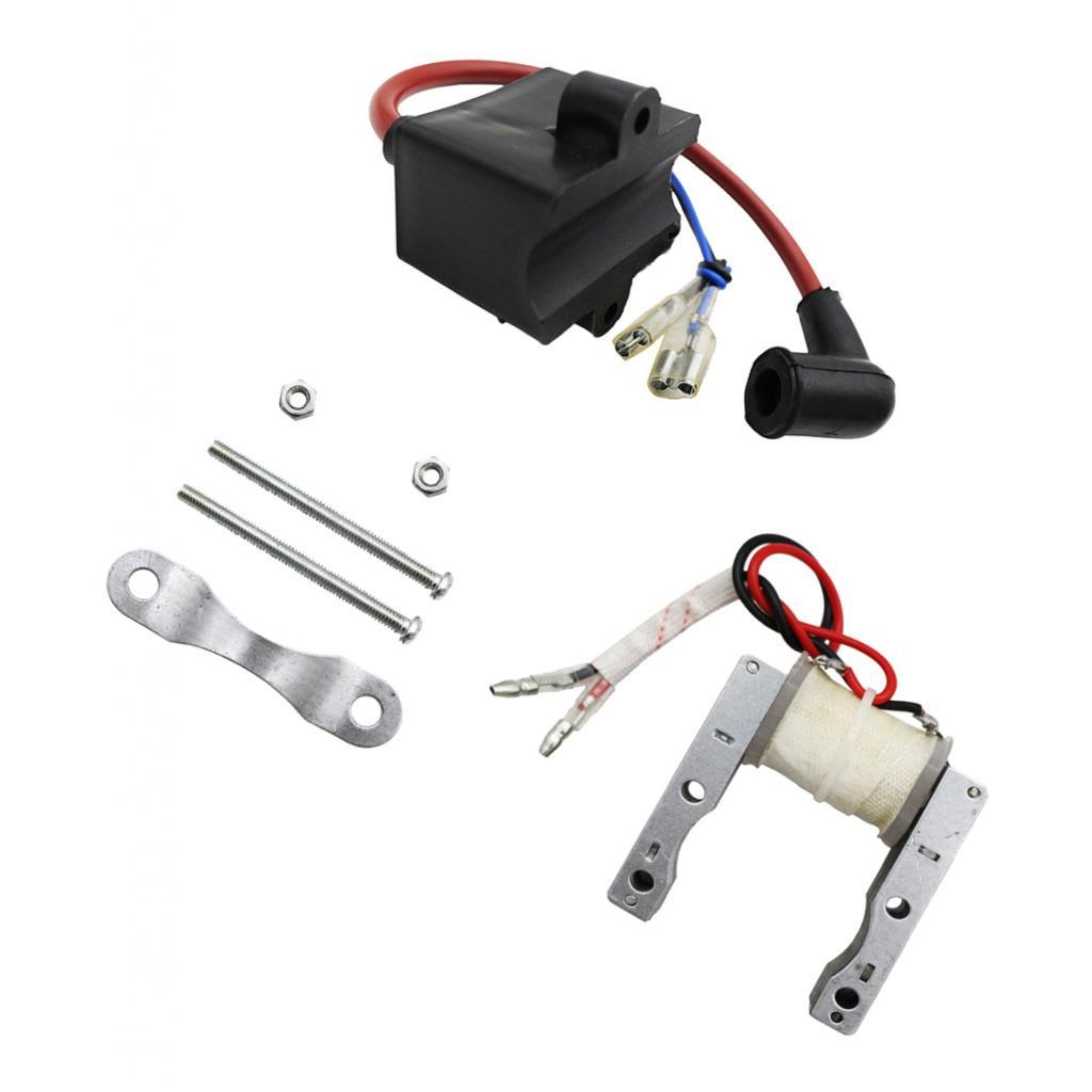2Stroke 49-80cc Motorized Bike Engine Magneto Coil High CDI Spark Plug