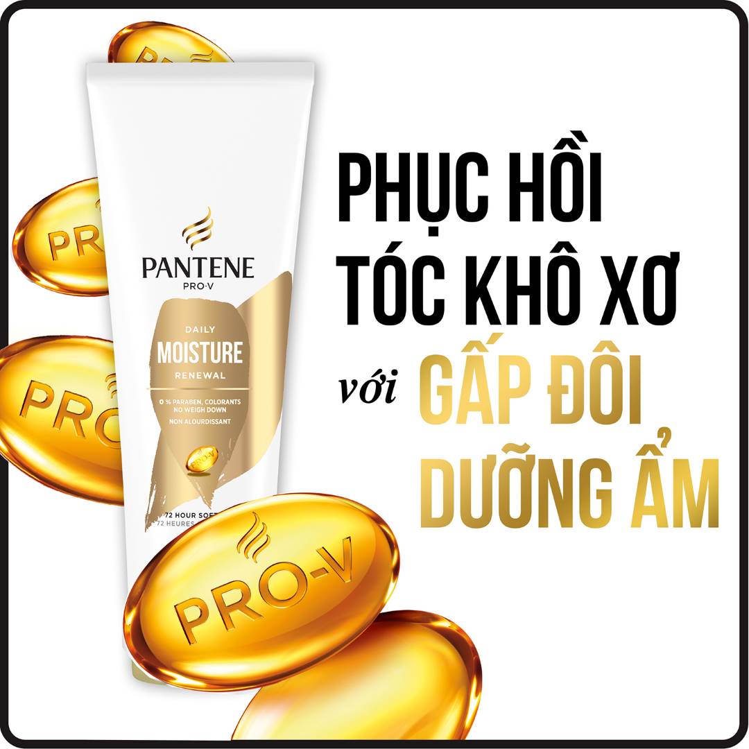 Dầu Xả ngăn gãy dụng tóc Pantene Pro-V Moisture Renewal 308ml - USA