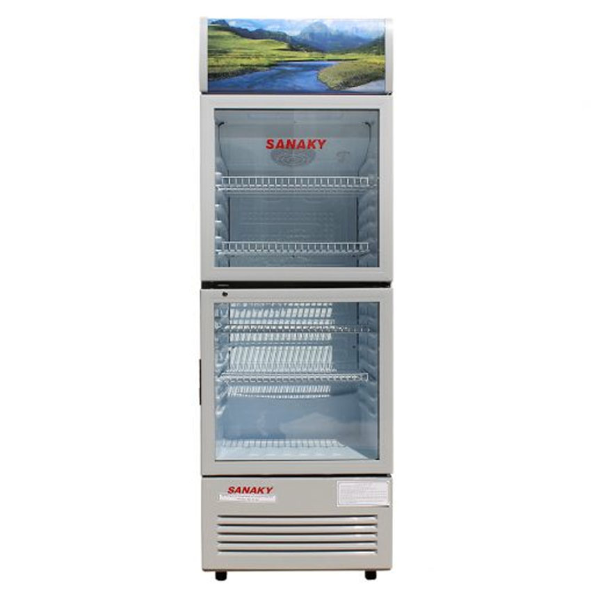 TỦ MÁT 2 CỬA SANAKY 180 LÍT VH-218W NHÔM -HÀNG CHÍNH HÃNG