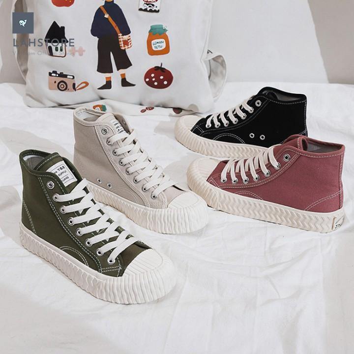 Giày thể thao ulzzang sneaker canvas nữ. Phong cách HongKong 1970 siêu cá tính LAH STORES GCCNU02