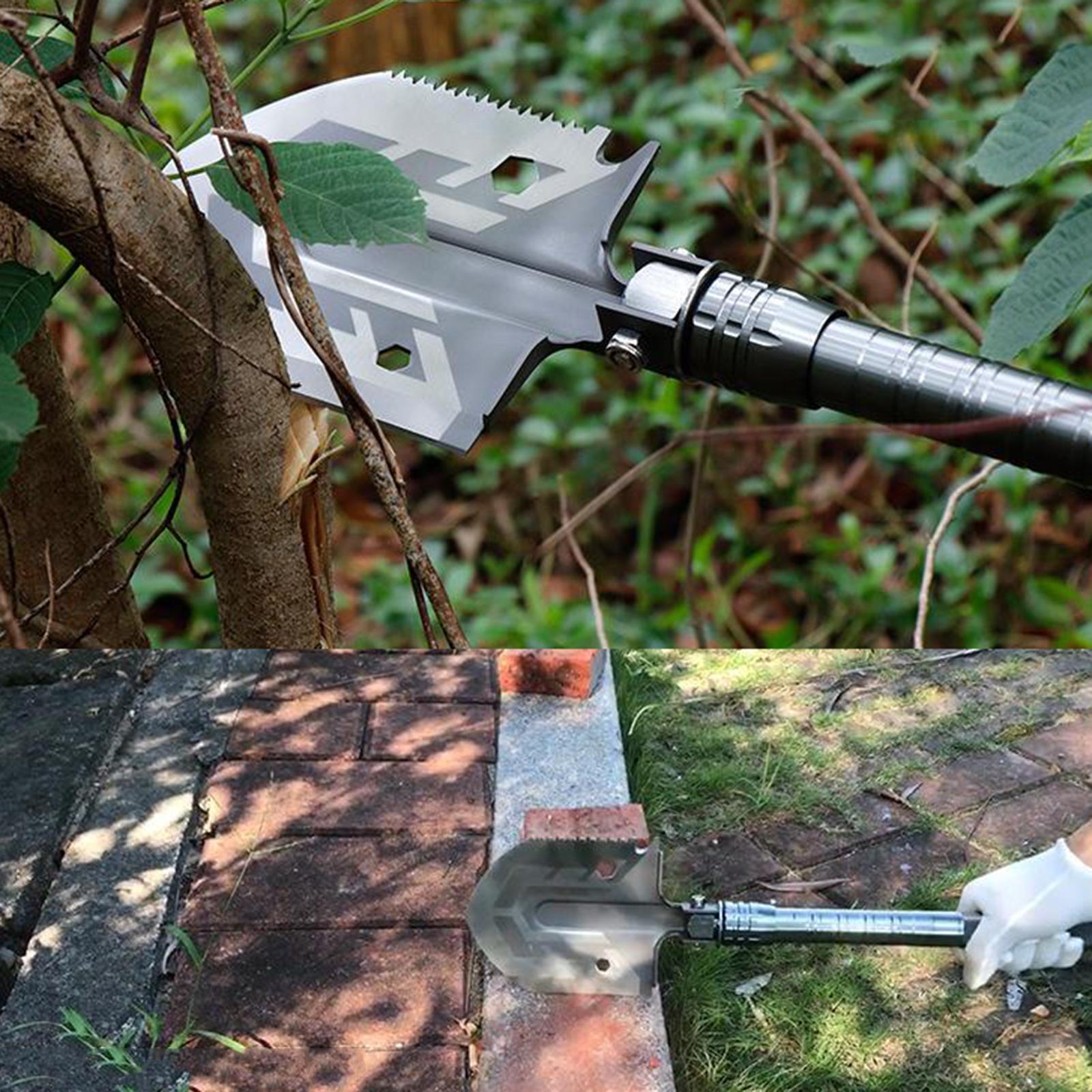 Folding Shovel, Portable Multi-Tool Tactical Entrenching Tool for Outdoor, Camping, Hiking