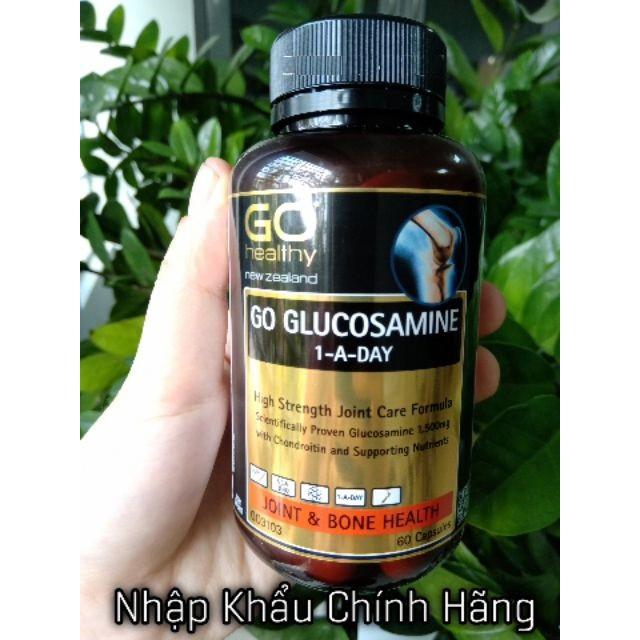 Viên bổ xương khớp GO Glucosamine 1 A Day 1500mg giúp xương chắc khỏe ngăn lão hóa phục hồi tạo tạo sụn