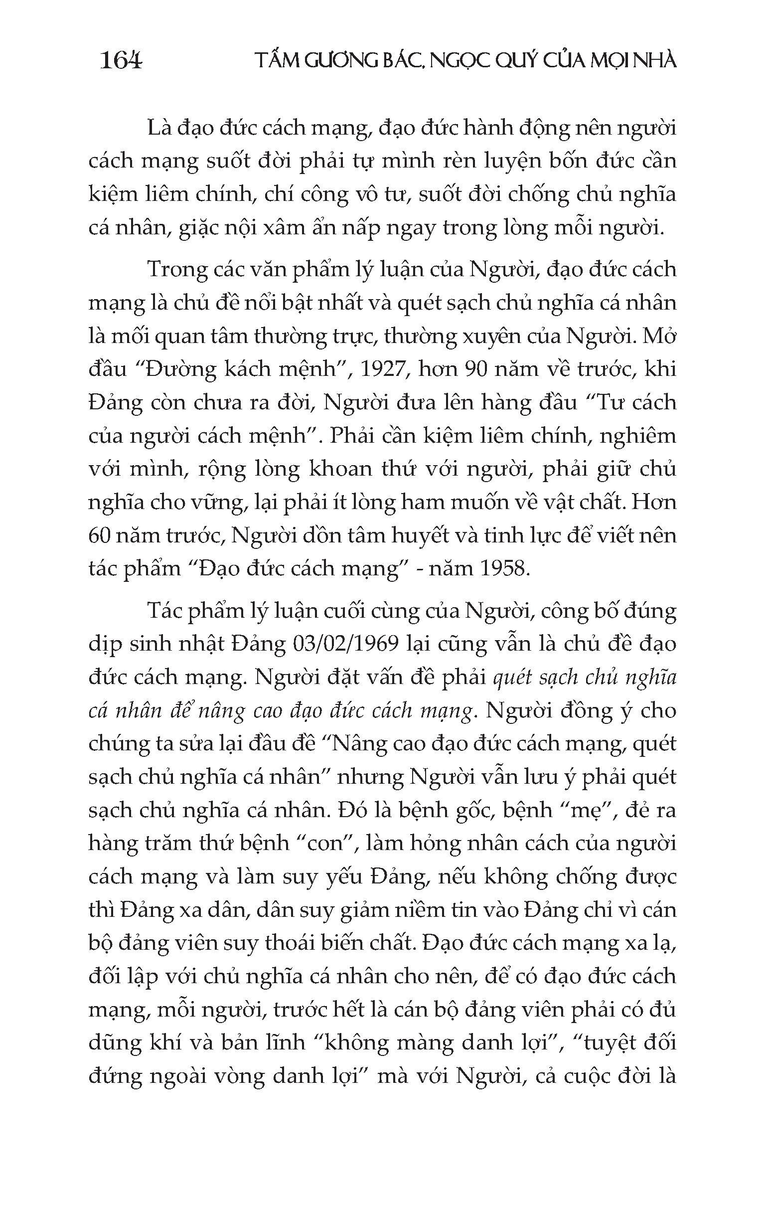 Tấm Gương Bác - Ngọc Quý Của Mọi Nhà: Mẫu Mực Về Đạo Đức, Đặc Sắc Về Phong Cách