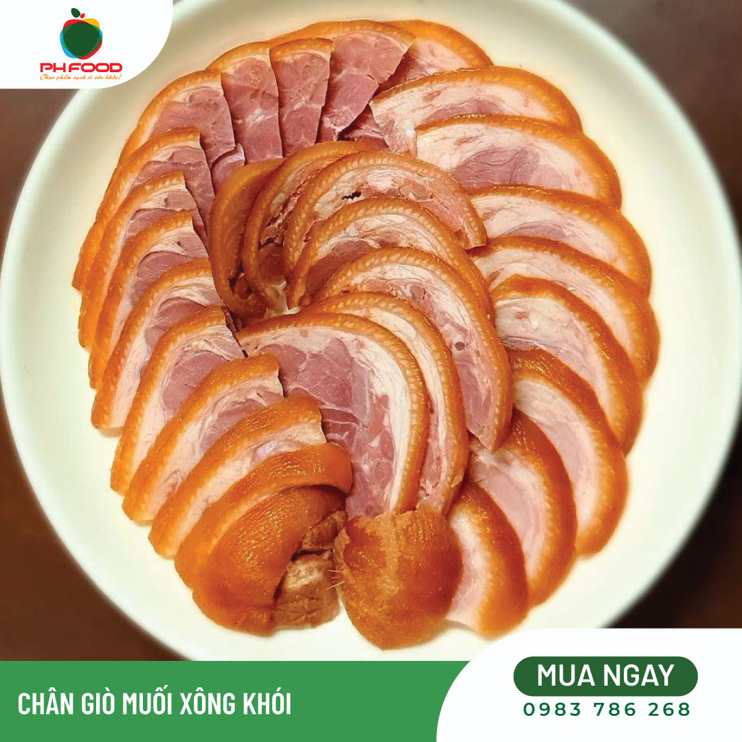 - Chân Giò Heo Ủ Muối Xông Khói Ăn Liền - 1Kg