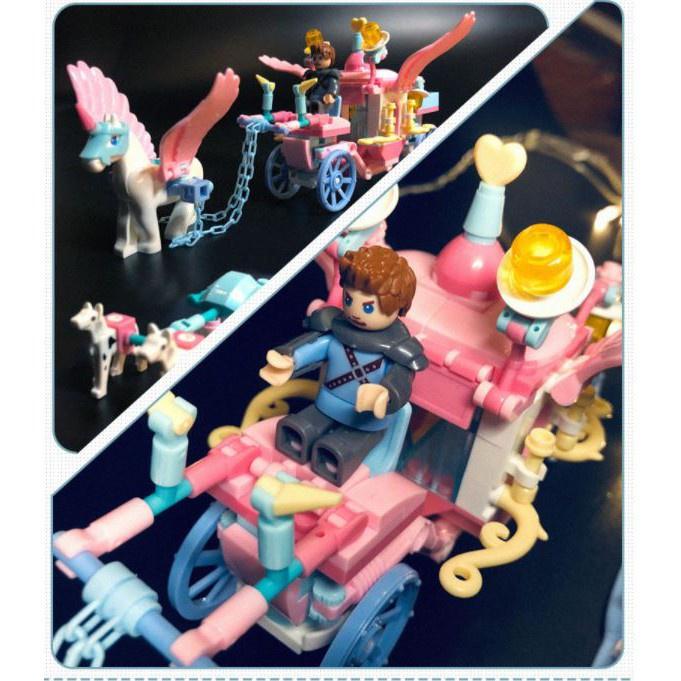 Bộ đồ chơi lắp ráp kiểu lego Lâu Đài Công Chúa Frozen Villa Model Sluban M38 0789 với 1314 chi tiết