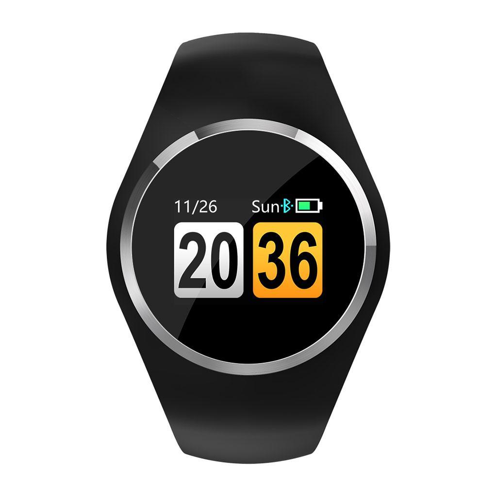 Smart Watch Fitness Tracker Bracelet Heart Rate Monitor Wristband IP67 Black