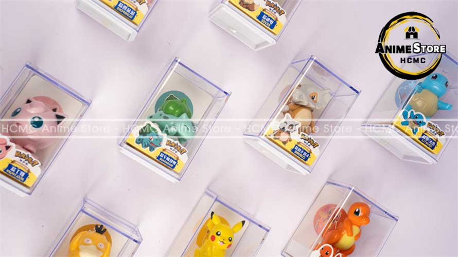 Mô hình Pokemon độc đáo siêu đẹp kèm hộp mica trong suốt