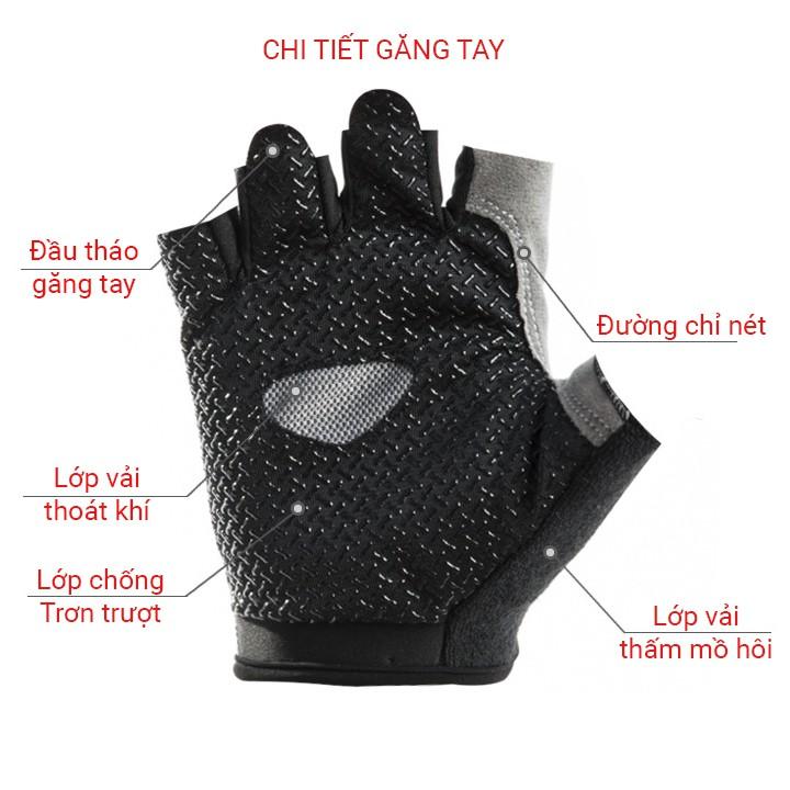 Găng tay đi xe máy, tập gym, chống nắng cho nam và nữ