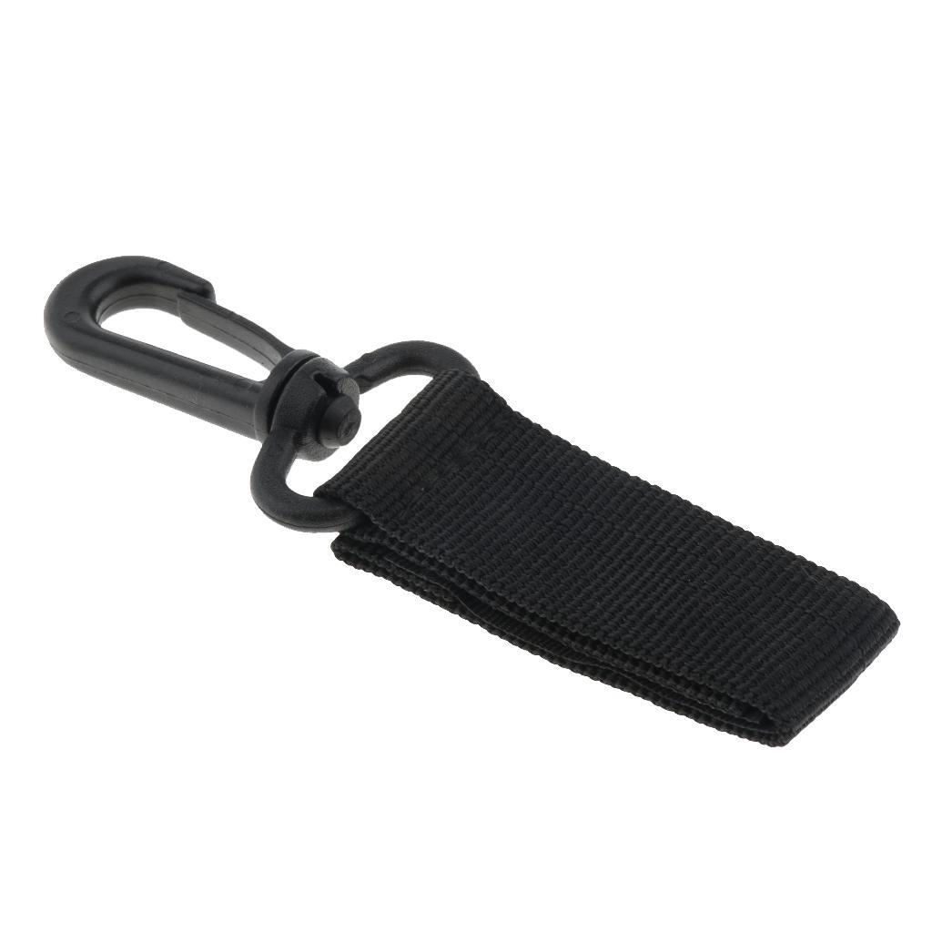 2x Outdoor Keychain Clip Nylon Buckle Belt Key Holder Webbing Carabiner