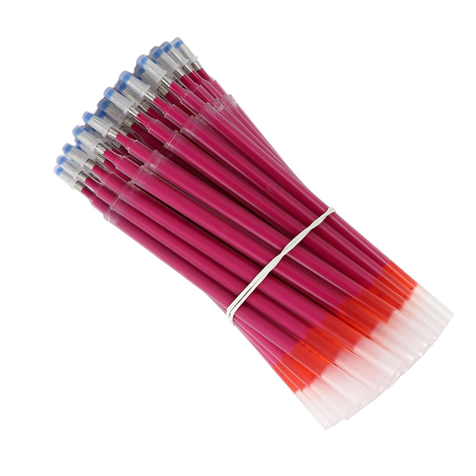 50pcs Fabric Marker Pen Refill Heat Erasable Fabric Marking Pens Auto Vanishing Pen for Tailors Sewing and Quilting Dressmaking