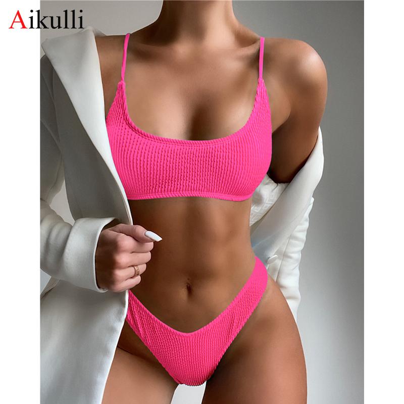 Gợi Cảm Chắc Chắn Đồ Bơi Bikini Nữ Push Up Đồ Bơi 2021 Bikini Bộ Mùa Hè Biquini Brasil Áo Tắm Mặc Đi Biển Bơi - L
