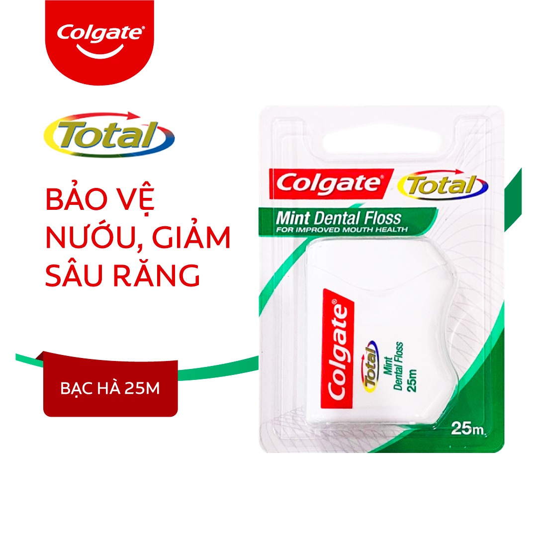 Chỉ nha khoa Colgate Total Dental Floss hương bạc hà