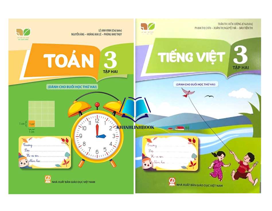 Sách - Combo 2 cuốn Toán + Tiếng việt 3 - tập 2 (Dành cho buổi học thứ hai) (Kết nối tri thức với cuộc sống)