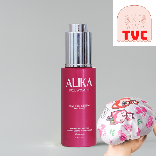 Serum Mọc Tóc Alika Cho Nữ, Kích Mọc Tóc Nhanh, Giúp Tóc Suông Mượt Chắc Khỏe, Tặng Mũ Trùm Tóc Ngẫu Nhiên